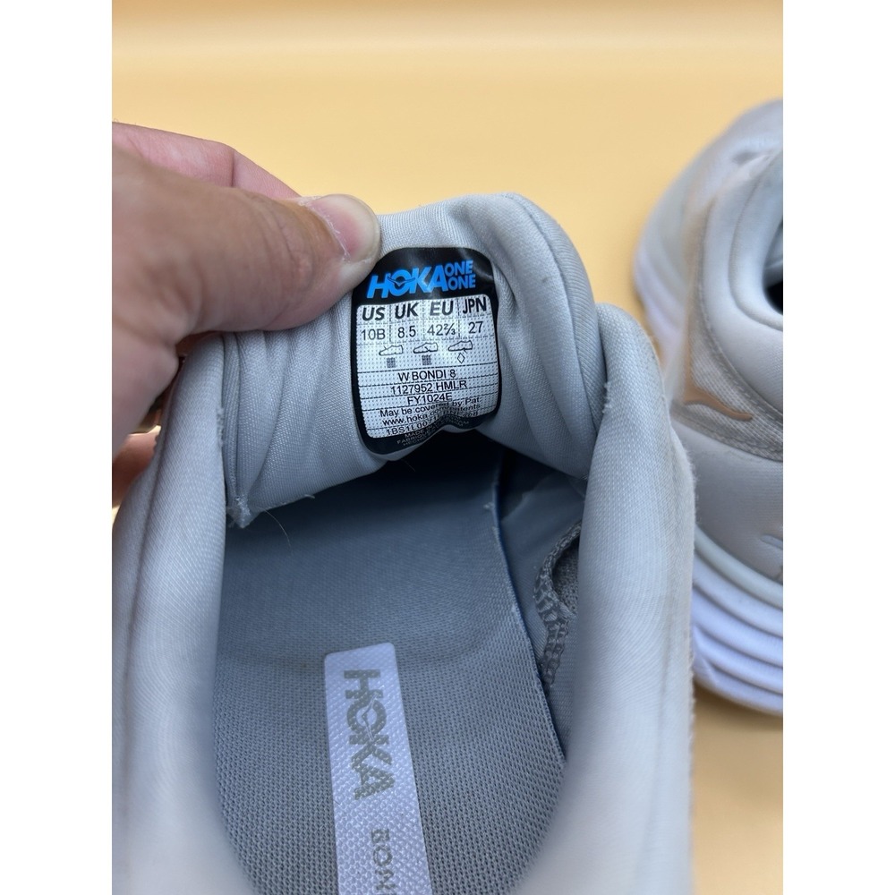 Hoka One One Bondi 8 Shoes Harbor Mist/Lunar Rock Women's Size 10B - Picture 8 of 9